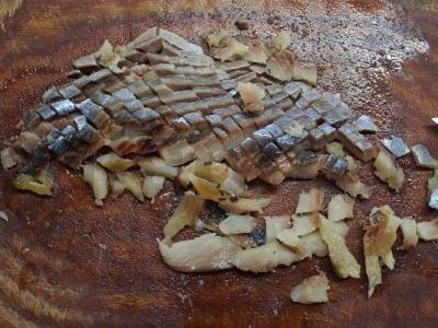 Silkė po šubomis su graikiniais riešutais Žingsnis 2