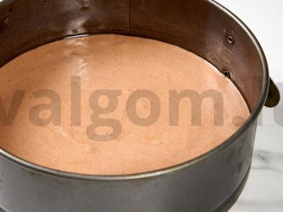 Minkštas biskvitas su grietine ir kakava Žingsnis 3