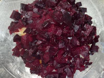 Vinegretas su marinuotais agurkais Žingsnis 4