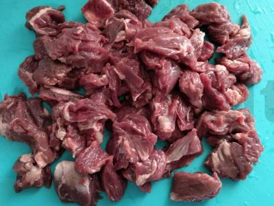 Befstroganovas su švelniu padažu Žingsnis 1