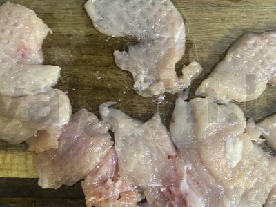 Namų salotas „Cezaris su rukola“ Žingsnis 1