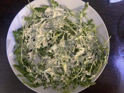 Namų salotas „Cezaris su rukola“ Žingsnis 6