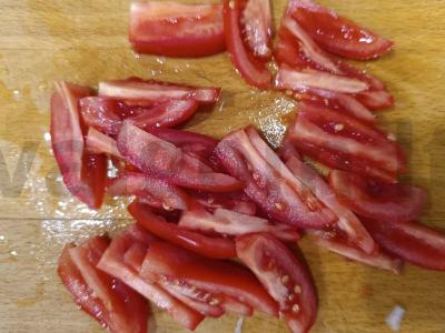 Grikių makaronai su šonine ir daržovėmis Žingsnis 2