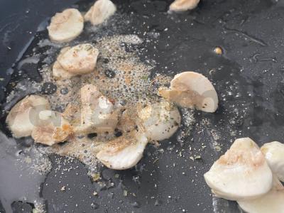 Grybų makaronai kaip garnyras Žingsnis 5