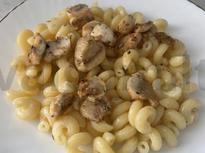 Grybų makaronai kaip garnyras Žingsnis 6