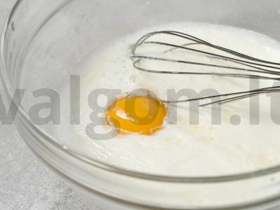 Blynai iš sausų pieno Žingsnis 2