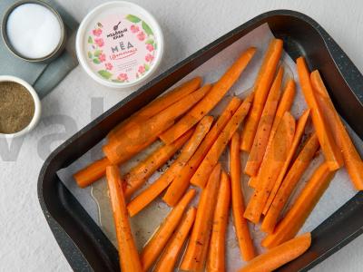 Kepta morkytė su parmezanu Žingsnis 3