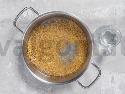 Perlinė košė vandenyje be mirkymo Žingsnis 1