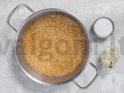 Perlinė košė vandenyje be mirkymo Žingsnis 4