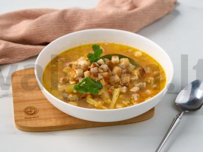 Žirnių sriuba su kiauliena pagrindine nuotrauka