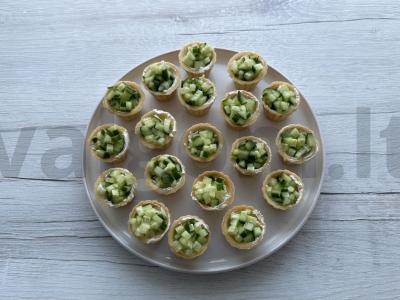 Krevetėmis užpildytos tartaletės Žingsnis 5