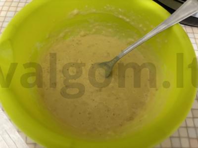 Bananų blynai su karamele Žingsnis 5