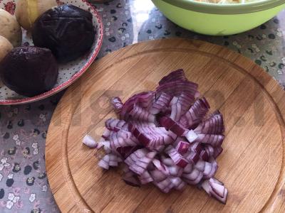 Vinegretas su grybais Žingsnis 1