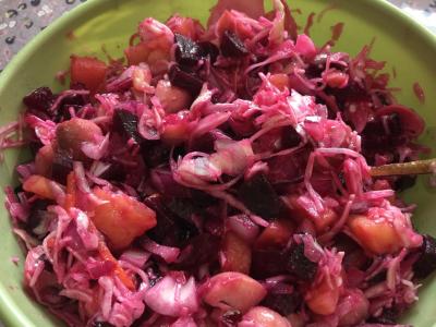 Vinegretas su grybais Žingsnis 6