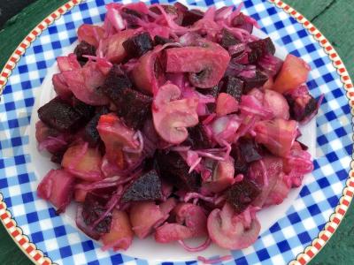 Vinegretas su grybais pagrindine nuotrauka