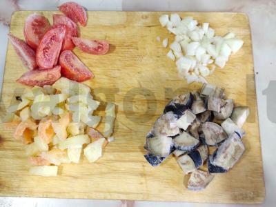 Makaronai su vištiena ir daržovėmis Žingsnis 3