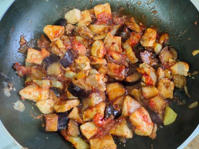 Makaronai su vištiena ir daržovėmis Žingsnis 8