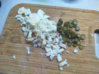 Salotos su burokėliais ir alyvuogėmis Žingsnis 2