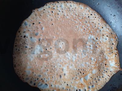 Blynai su grietinės, lydyto sviesto ir krapų įdaru Žingsnis 3