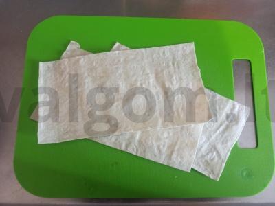 Tortilijos su rūkytomis vištienos, sūriu ir šviežiu agurku Žingsnis 3