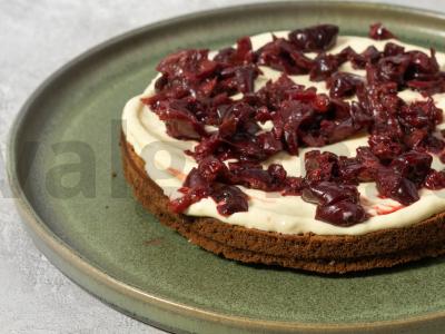 Naujametinė tortas su virta saldžia grietinėle Žingsnis 5