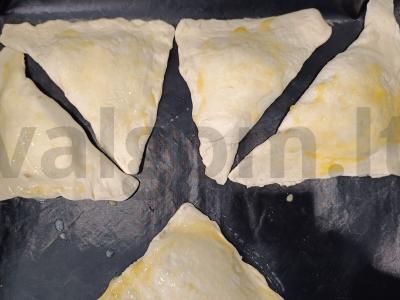 Namų samsa iš sluoksniuoto tešlos Žingsnis 4