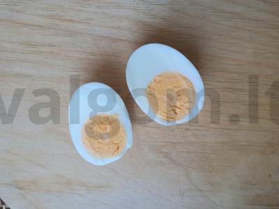 Ryžiai su vištienos kiaušiniu, wakame ir chuka Žingsnis 6