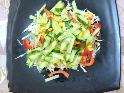 Sultingas salotas „Daržovių fantazija“ Žingsnis 4