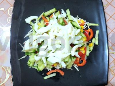 Sultingas salotas „Daržovių fantazija“ Žingsnis 5