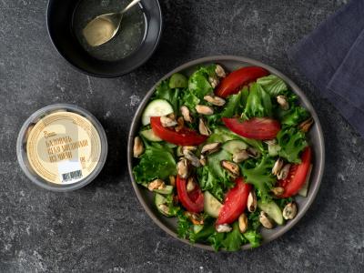 Salotas su midijomis ir kiaušiniu Žingsnis 4