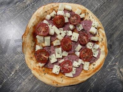 Purios picos su vyšniniais pomidorais ir mocarela Žingsnis 7