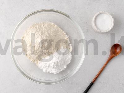 Tarte Tatin su karamelizuotais obuoliais ir vaniliniu ledais Žingsnis 1