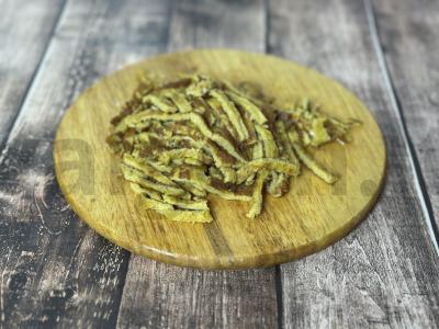 Salotos su kalmarais ir aštriais kiaušinių blynai Žingsnis 3