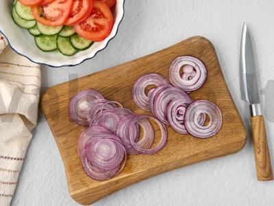 Daržovių salotas su riešutų padažu Žingsnis 1