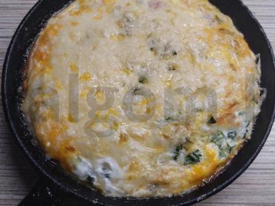 Kiaušinių ir varškės pusryčiai ant tortilijos Žingsnis 7