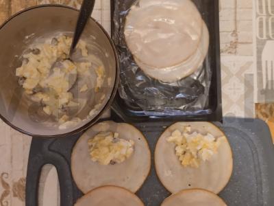 Aštrūs filė ritinėliai su kaparėliais Žingsnis 3