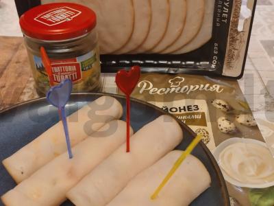 Aštrūs filė ritinėliai su kaparėliais Žingsnis 4