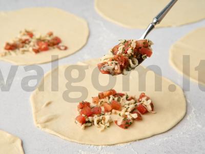 Kūtabai su sūriu ant keptuvės Žingsnis 9