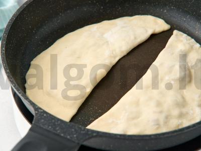 Kūtabai su sūriu ant keptuvės Žingsnis 11