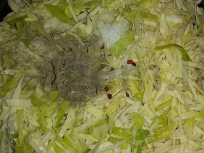 Kepta kopūstai su miško grybais Žingsnis 3