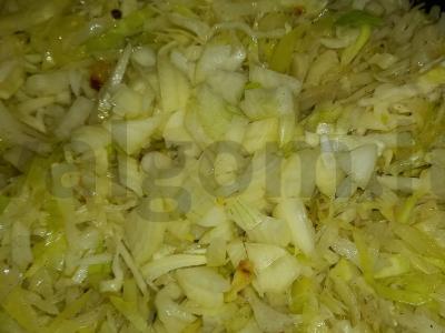 Kepta kopūstai su miško grybais Žingsnis 4