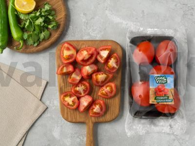 Pomidorų ir kalendros čatnis Žingsnis 1