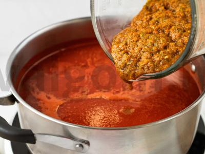 Pomidorų padažas su kalendra Žingsnis 3