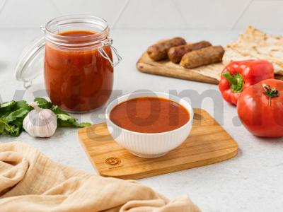 Pomidorų padažas su kalendra pagrindine nuotrauka