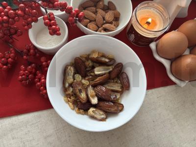 Aromatingas kalėdinis keksas Žingsnis 1