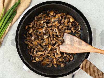 Šampinjonai su česnaku Žingsnis 2