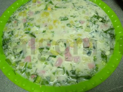 Okroška su pieno dešrelėmis ant beržo sulčių Žingsnis 8