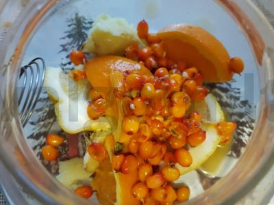 Vanilinis arbata su šaltalankiais ir citrusiniais vaisiais Žingsnis 4