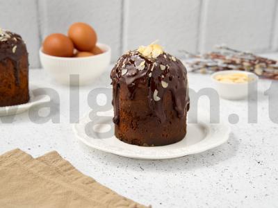 Velykinis pyragas su šokoladu pagrindine nuotrauka