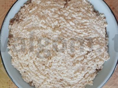 Salotas „Mimoza“ su ryžiais ir šviežiais žalumynais Žingsnis 3